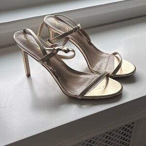 Sam Edelman Gold Strappy Heels